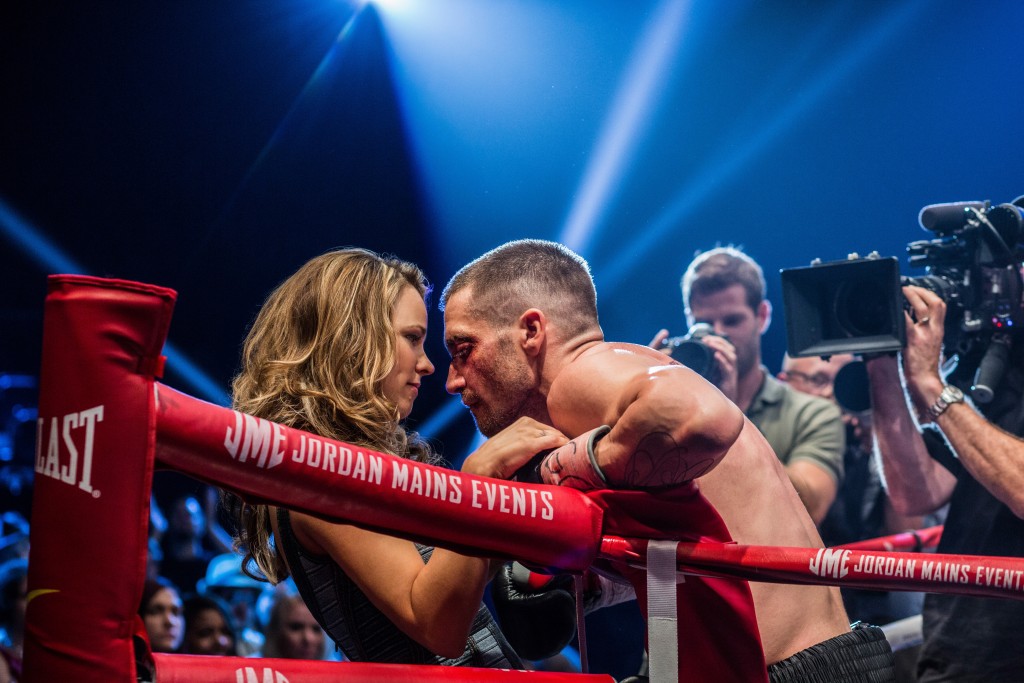 (L-R) AMY MCADAMS and JAKE GYLLENHAAL star in SOUTHPAW