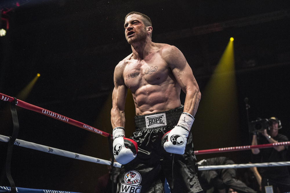 JAKE GYLLENHAAL stars in SOUTHPAW. Photo: Scott Garfield © 2014 The Weinstein Company. All Rights Reserved.